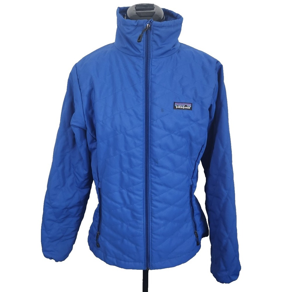 Patagonia Quilted Blue Jacket Women's Size M - Picture 6 of 7
